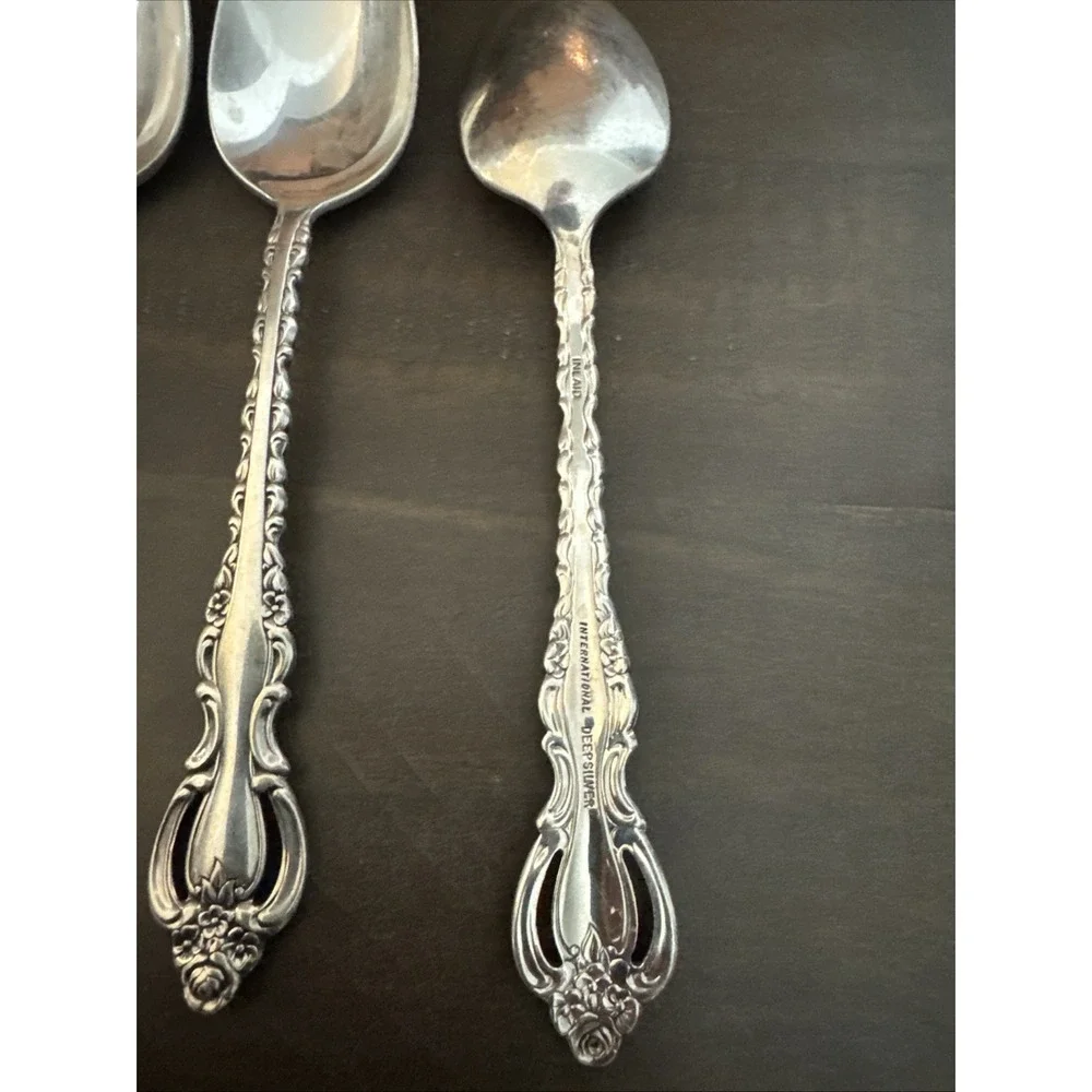 International Deep Silver COUNTESS Teaspoons Silverplate Set of 6